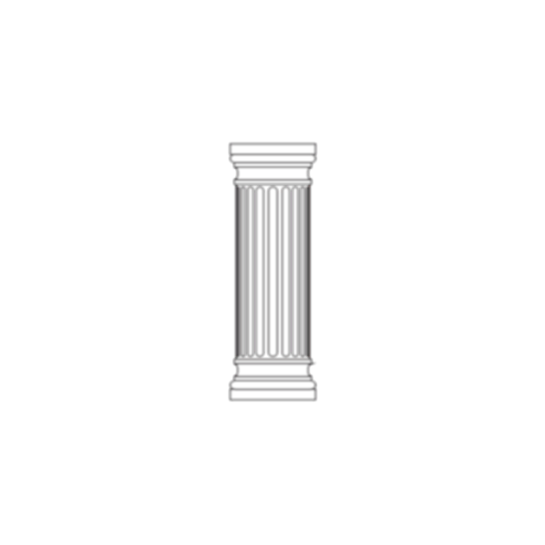 SVG Vector graphics of Roman column for a building in grayscale