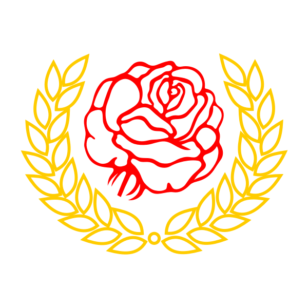 SVG Vector graphics of roses and laurel