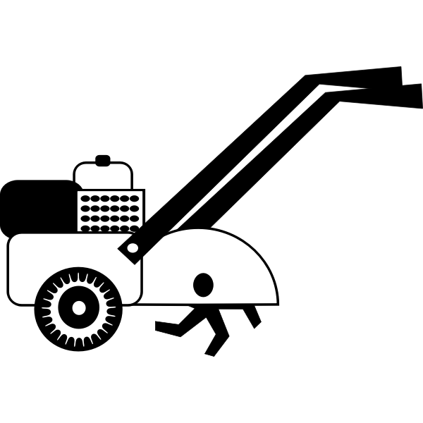 SVG Vector graphics of rototiller