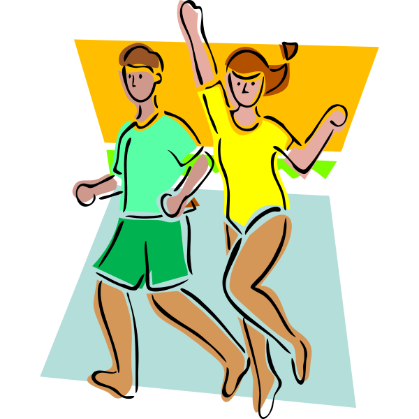 SVG Vector graphics of runners