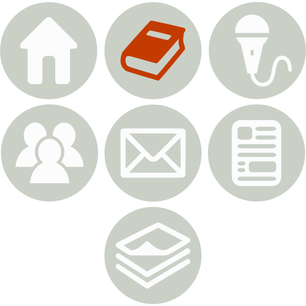 SVG Vector graphics of selection of color computer icons