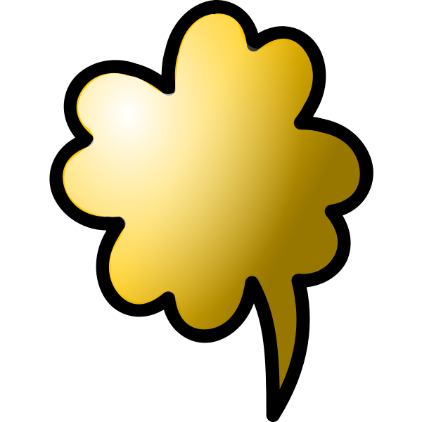 SVG Vector graphics of shiny brown speech bubble icon