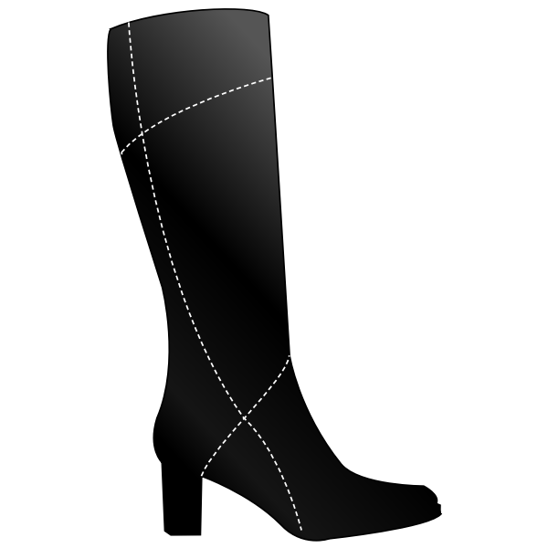 SVG Vector graphics of simple boots for women
