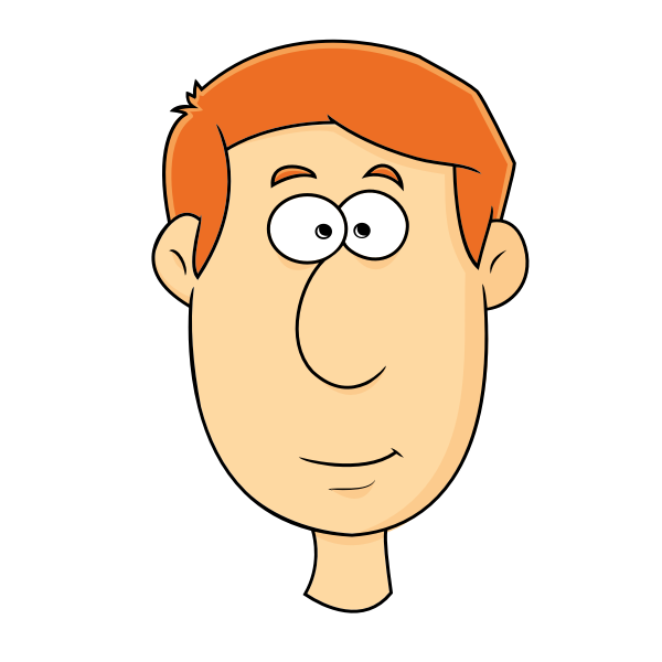 SVG Vector graphics of small mouth man039s face