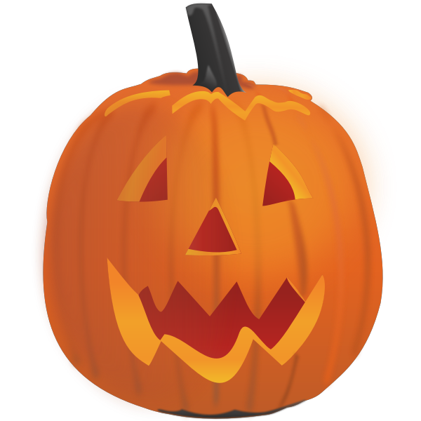 SVG Vector graphics of smiling pumpkin