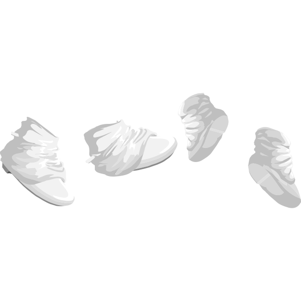 SVG Vector graphics of soft baby footwear