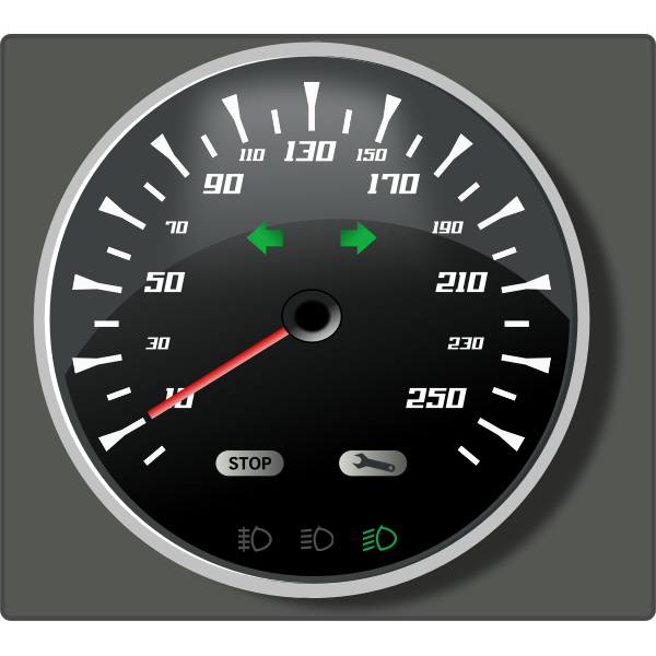 SVG Vector graphics of speedometer