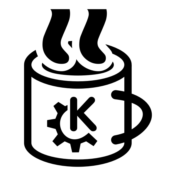 SVG Vector graphics of steaming tea mug pictogram