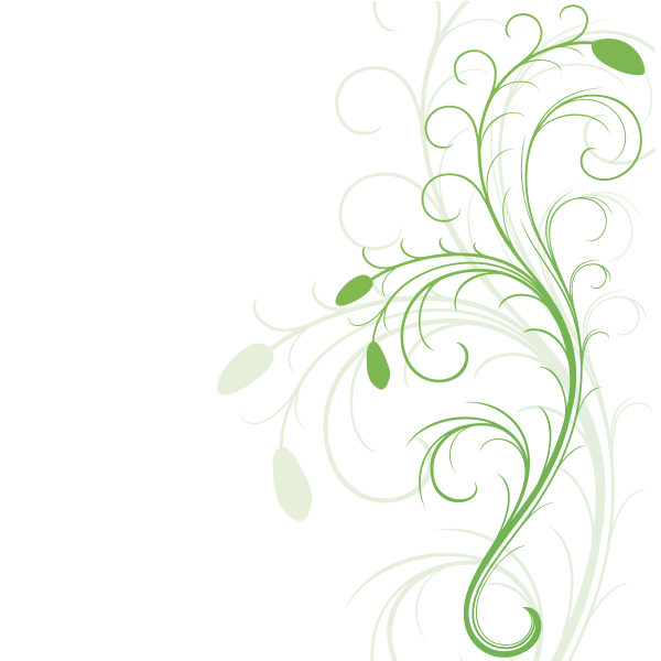SVG Vector graphics of swirling floral design element