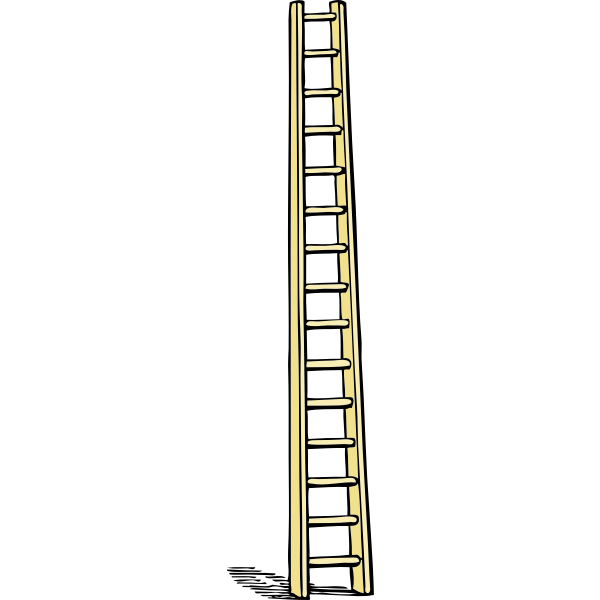 SVG Vector graphics of tall ladder