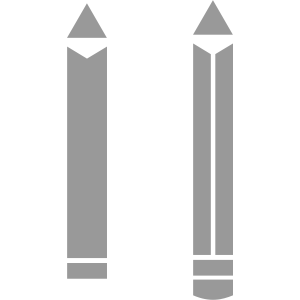 SVG Vector graphics of two pencils pictogram