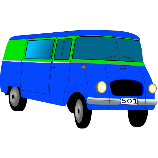 SVG Vector graphics of van