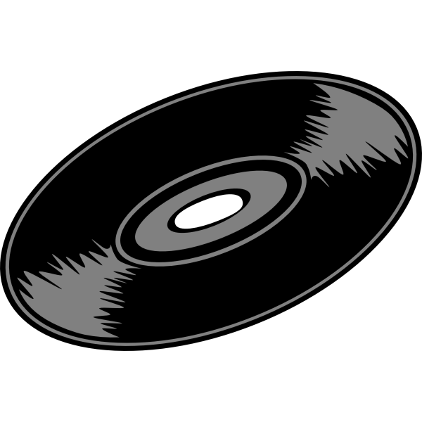 SVG Vector graphics of vinyl record
