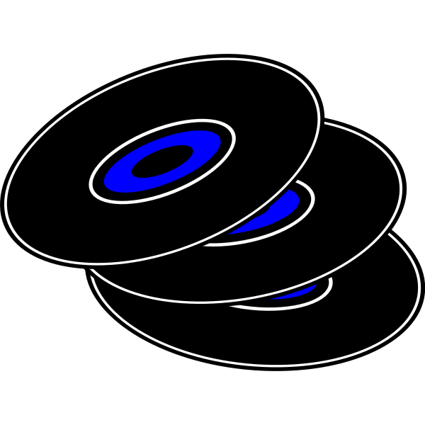 SVG Vector graphics of vinyl records