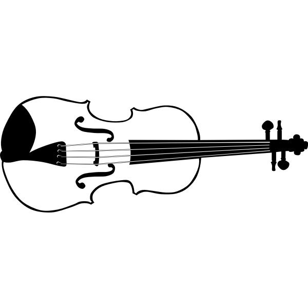 SVG Vector graphics of violin