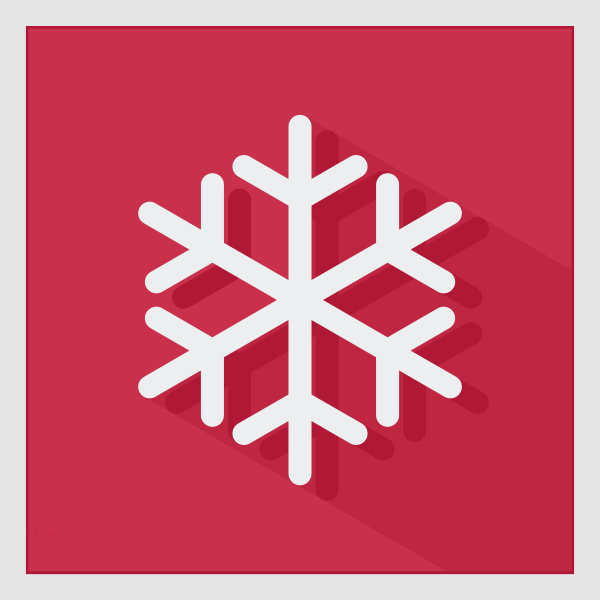 SVG Vector graphics of winter snow crystal sign
