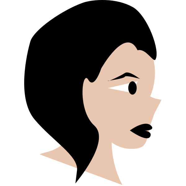 SVG Vector graphics of woman039s cartoon face