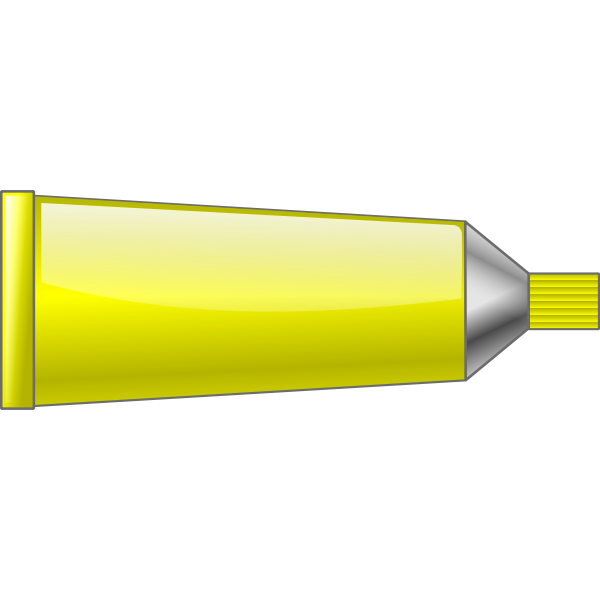 SVG Vector graphics of yellow colour tube