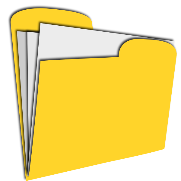 SVG Vector graphics of yellow document
