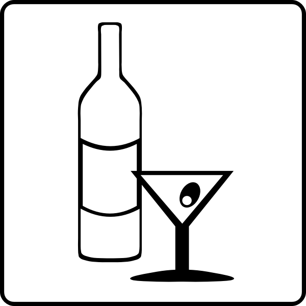 SVG Vector icon of hotel bar