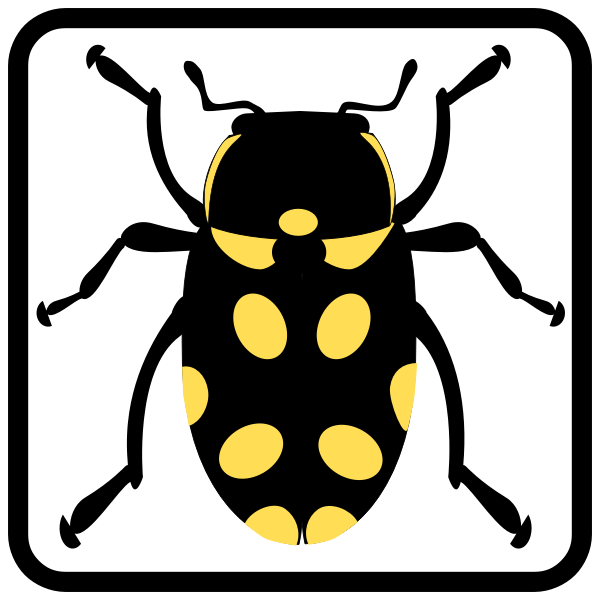 SVG Vector illustration bug sign icon