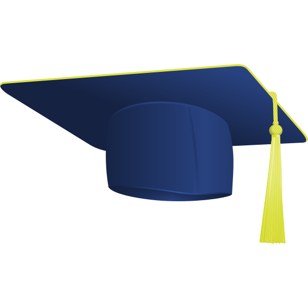 SVG Vector illustration graduate hat