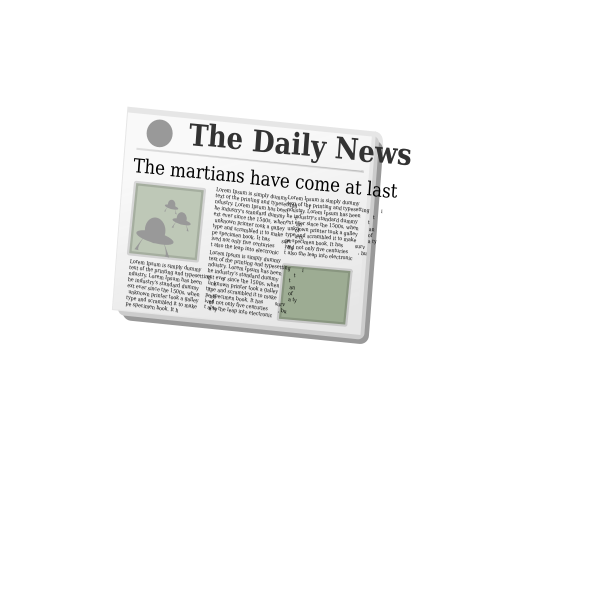 SVG Vector illustration of 039039The Daily News039039