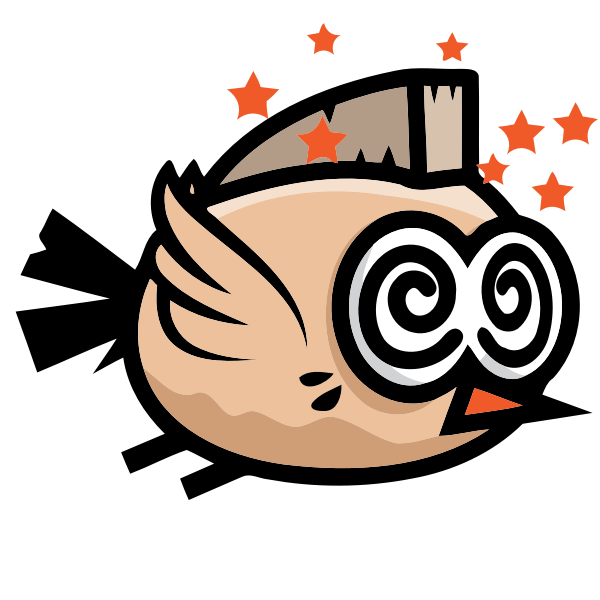 SVG Vector illustration of a bird