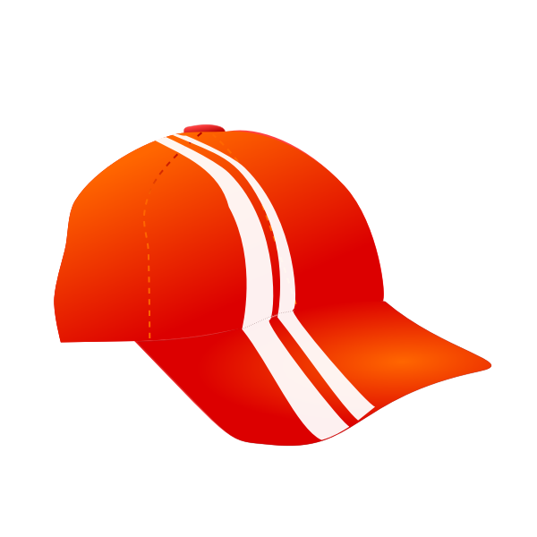 SVG Vector illustration of a cap with racing stripes