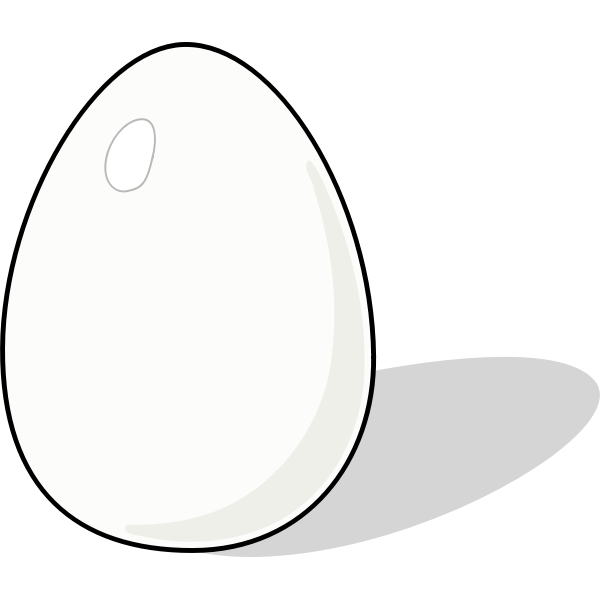 SVG Vector illustration of a chicken egg