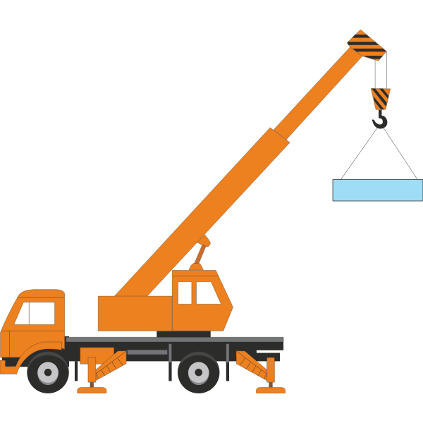 SVG Vector illustration of a crane