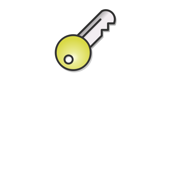 SVG Vector illustration of a key