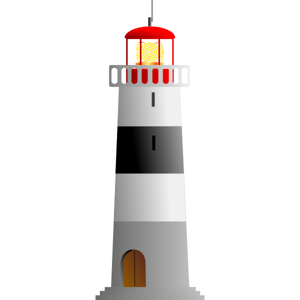 SVG Vector illustration of a lighthouse