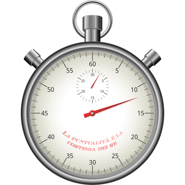 SVG Vector illustration of a stopwatch