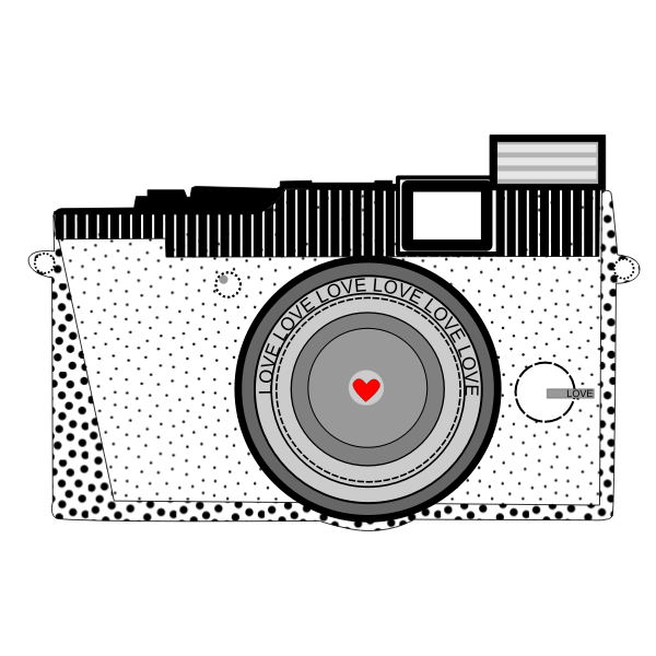 SVG Vector illustration of amateur camera