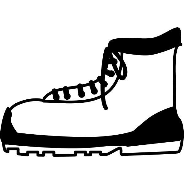 SVG Vector illustration of an outdoor boot