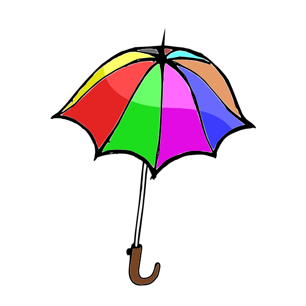 SVG Vector illustration of an umbrella