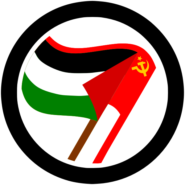 SVG Vector illustration of antiimperialist action label