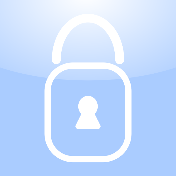 SVG Vector illustration of application security icon with a keyhole sign