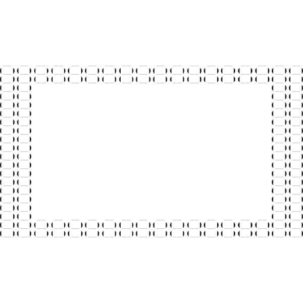 SVG Vector illustration of ASCII Bubble Border