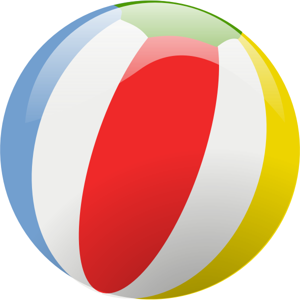 SVG Vector illustration of beach ball