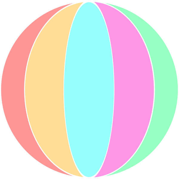 SVG Vector illustration of beach ball