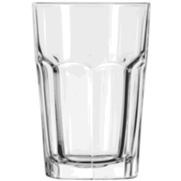 SVG Vector illustration of beverage see through glass