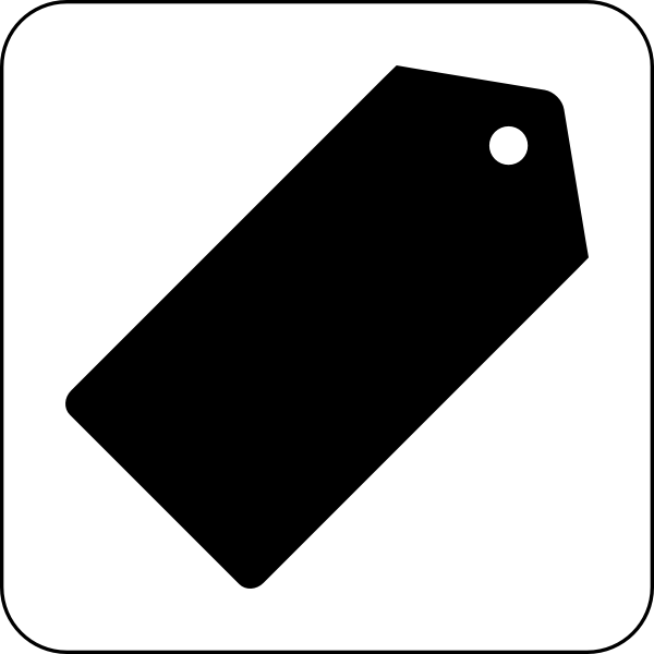SVG Vector illustration of black and white shopping icon
