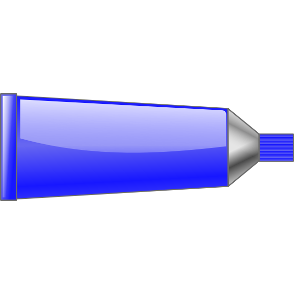 SVG Vector illustration of blue colour tube