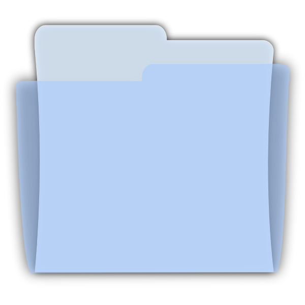 SVG Vector illustration of blue plastic document binder