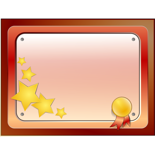 SVG Vector illustration of bolted plaque