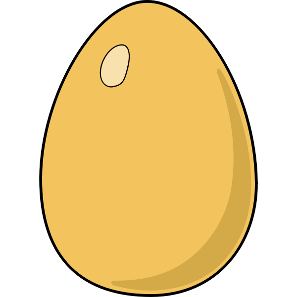 SVG Vector illustration of brown egg