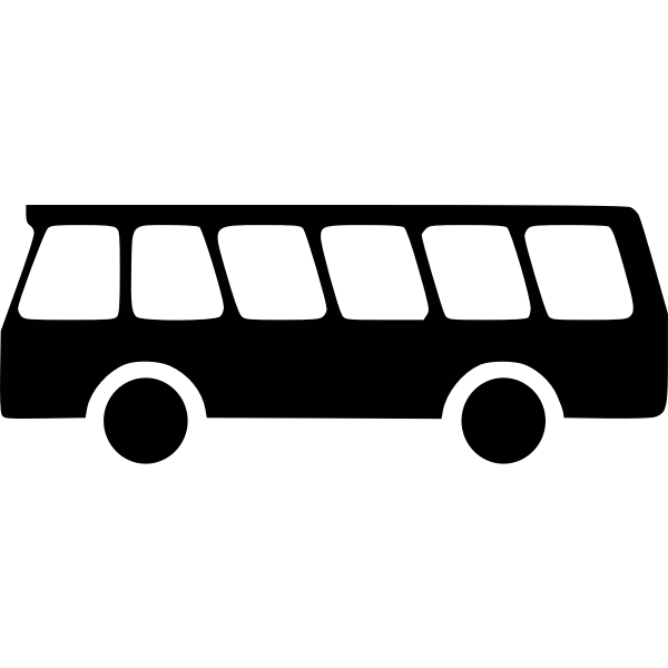 SVG Vector illustration of bus pictogram