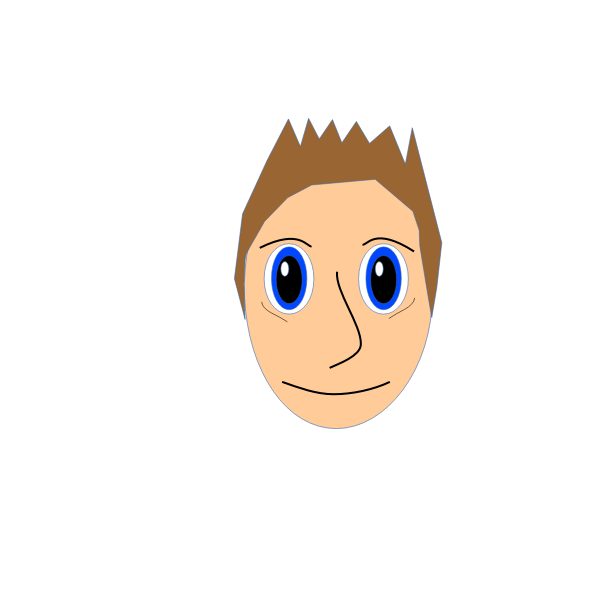 SVG Vector illustration of cartoon boy039s face